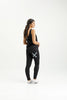 HOME-LEE APARTMENT PANTS - BLACK W STORMY STRIPE X - WILDROSE