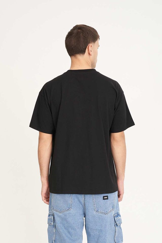 HUFFER BLOCK TEE 220/VERT - BLACK - WILDROSE