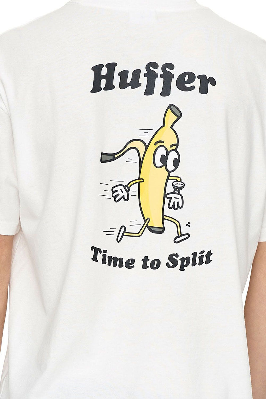 HUFFER BLOCK TEE 220/SPLITTY TIME - CHALK - WILDROSE