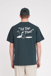 HUFFER SUP TEE 220/TAP THAT - GOLF GREEN - WILDROSE