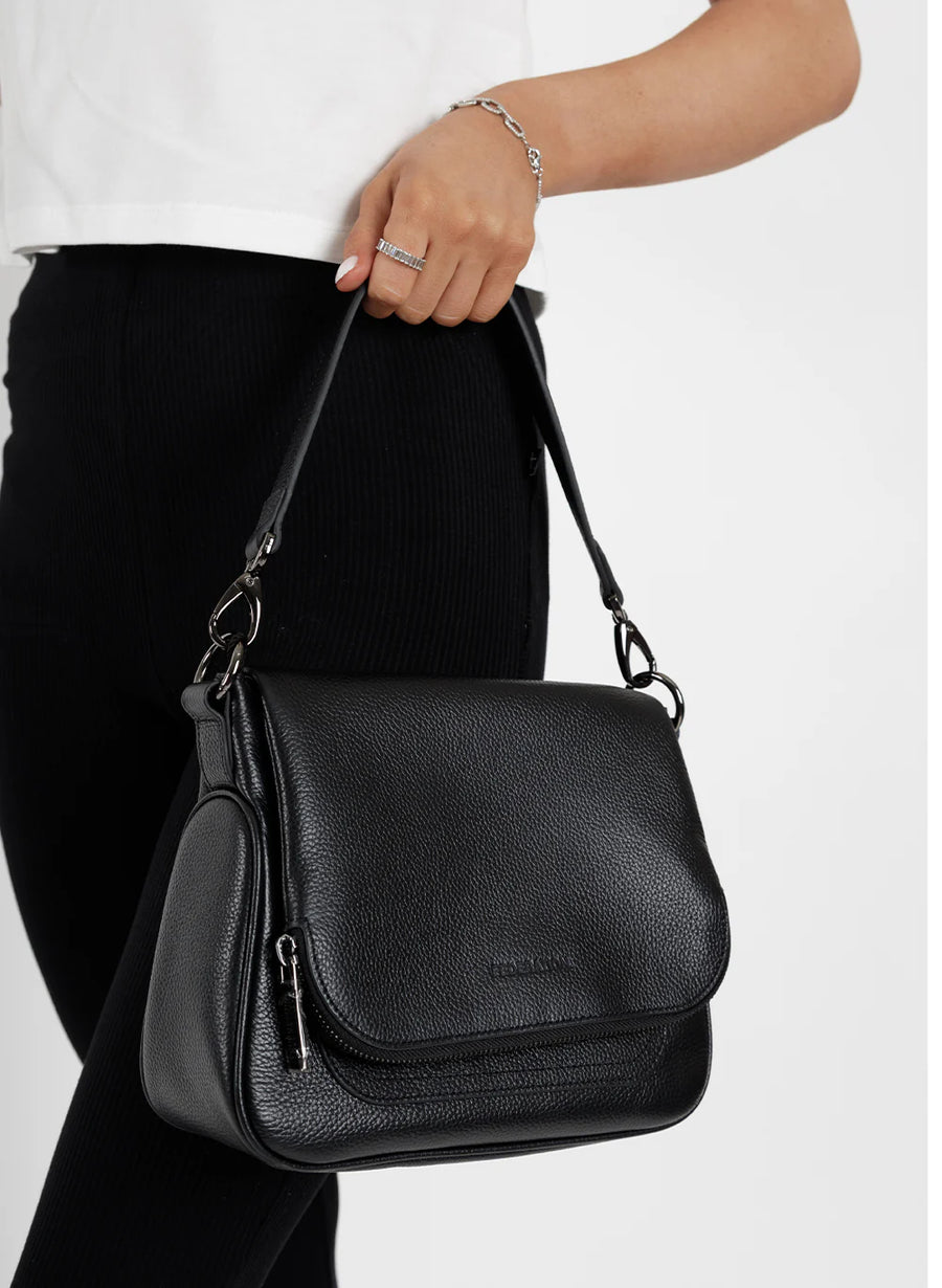 FEDERATION FOR KEEPS BAG - BLACK/GUNMETAL - WILDROSE