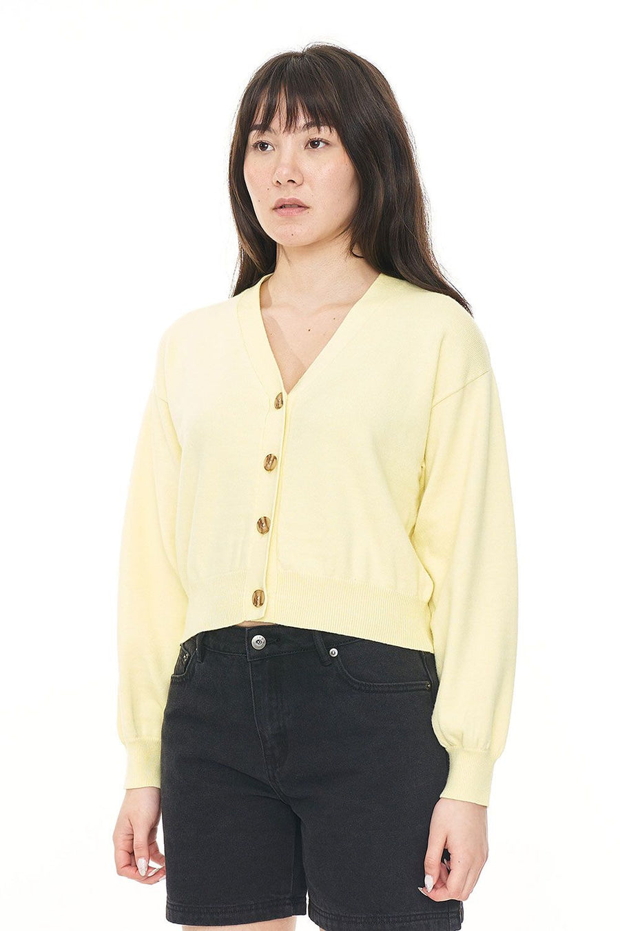 HUFFER BIBI KNIT CARDIGAN - LIMONCELLO - WILDROSE