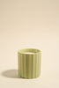 FLO'S HOME WIDE RIB SAGE CERAMIC SCENTED CANDLE - WILDROSE