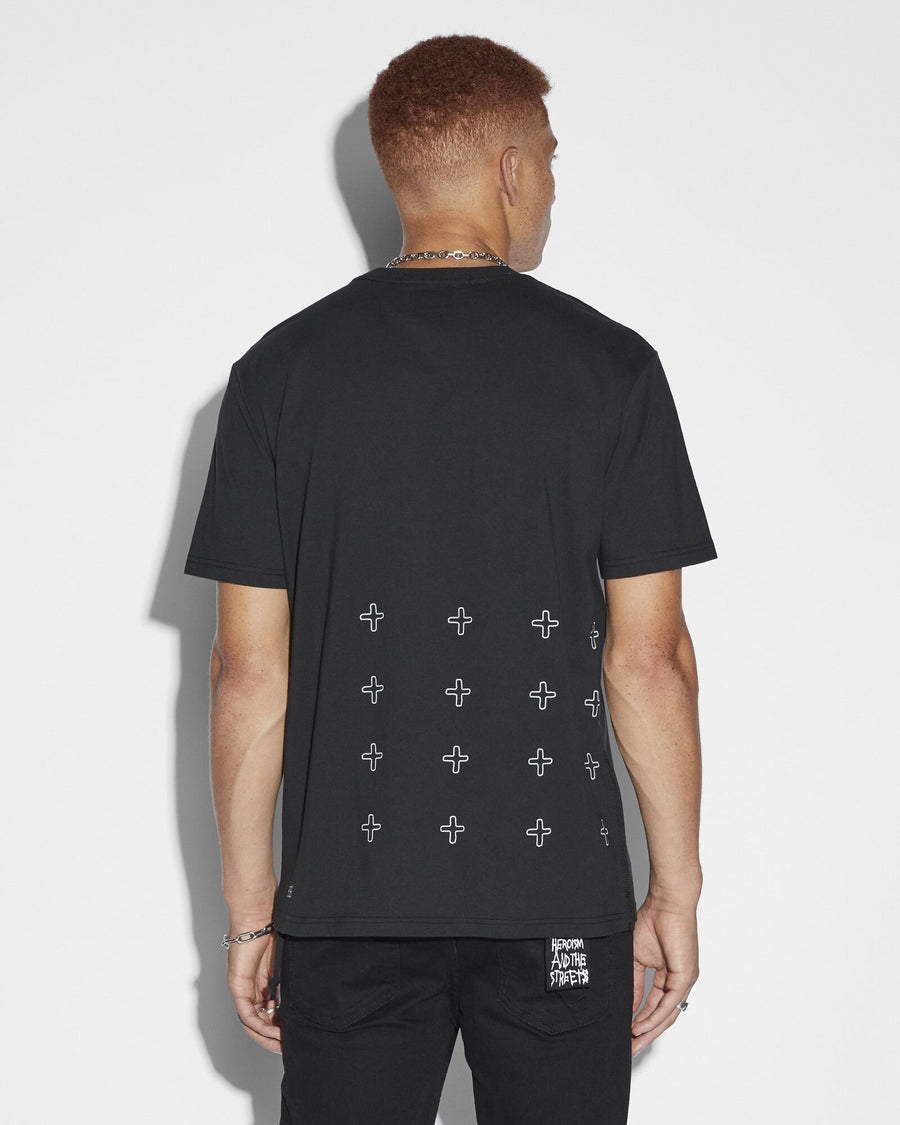 KSUBI HOLOGRAPH KASH SS TEE - JET BLACK - WILDROSE