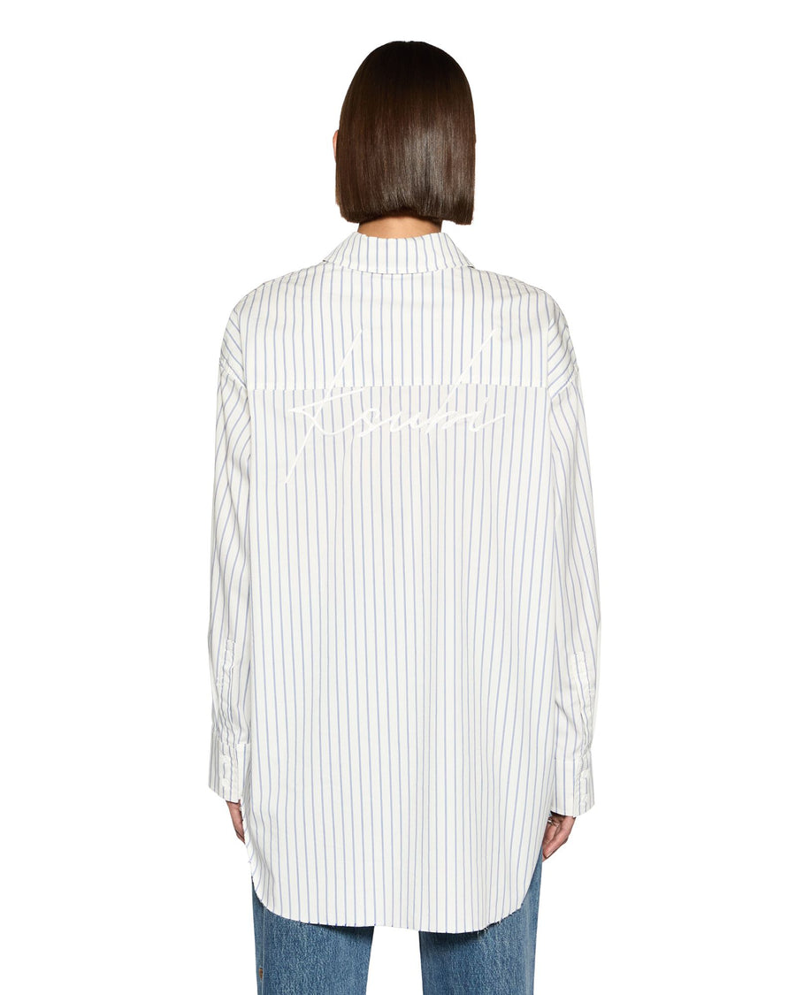 KSUBI OVERSIZED SHIRT BLUE STRIPE - BLUE - WILDROSE