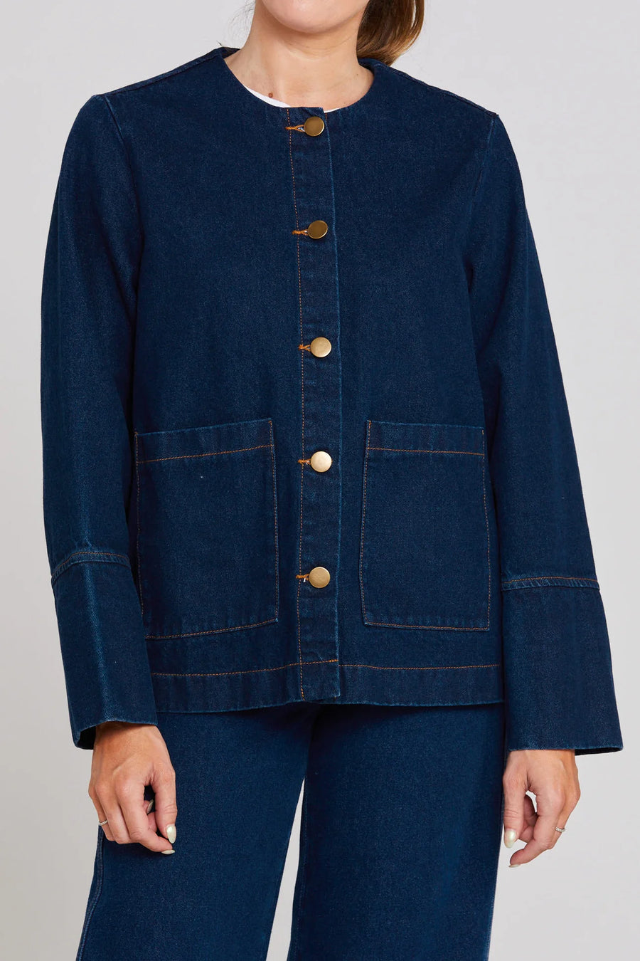 THING THING EMBARK DENIM SHACKET - INDIGO - WILDROSE