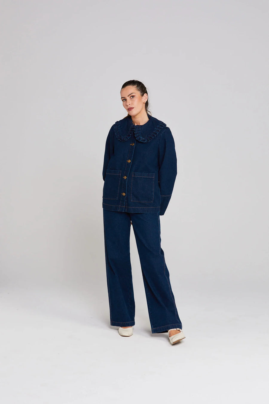 THING THING EMBARK DENIM SHACKET - INDIGO - WILDROSE
