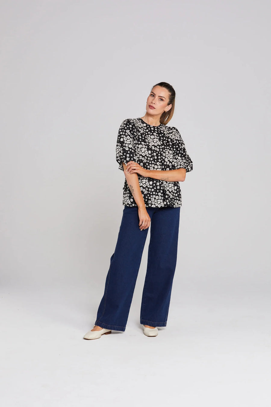 THING THING LUCIE TOP - NIGHT BLOOM - WILDROSE