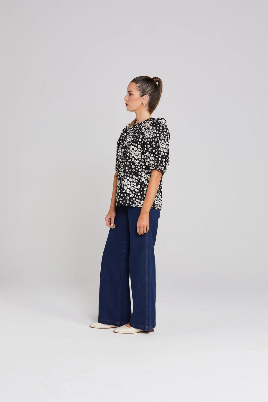 THING THING LUCIE TOP - NIGHT BLOOM - WILDROSE