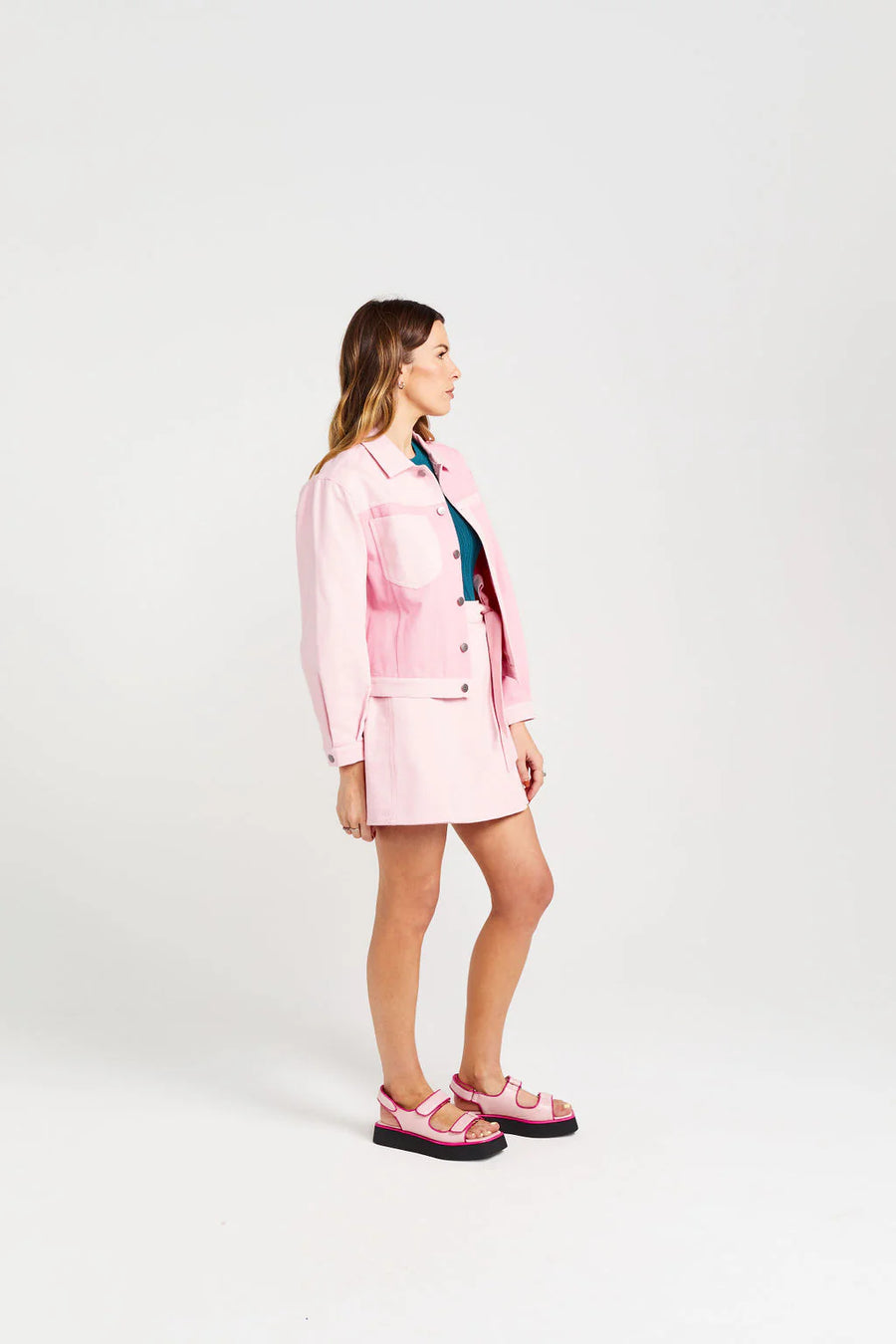 THING THING LEAGUE JACKET - CANDY FLOSS - WILDROSE