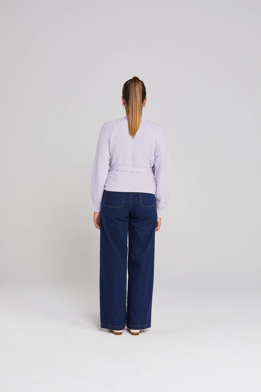 THING THING WRAPT CARDIGAN - LILAC - WILDROSE