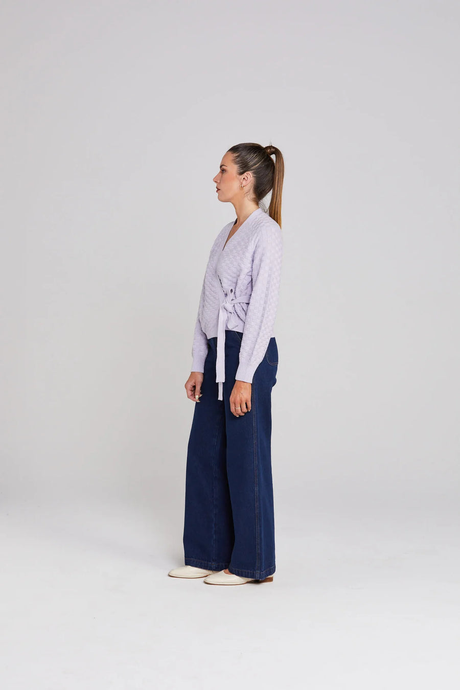 THING THING WRAPT CARDIGAN - LILAC - WILDROSE