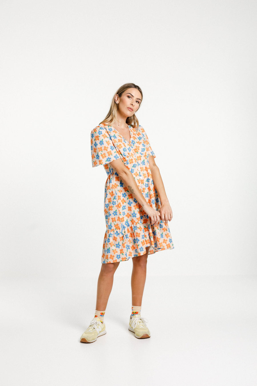 THING THING HAPPY TIMES DRESS - MARIGOLD - WILDROSE