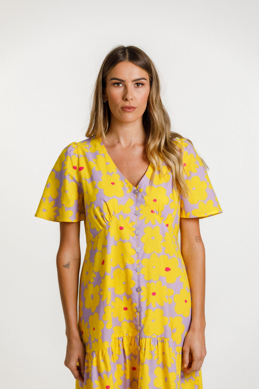 THING THING HAPPY DAYS DRESS - TROPICANA - WILD ROSE