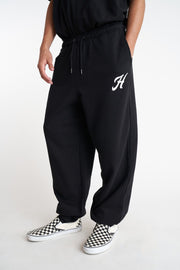 HUFFER BLOCK TRACKPANT 350MONO - BLACK - WILDROSE