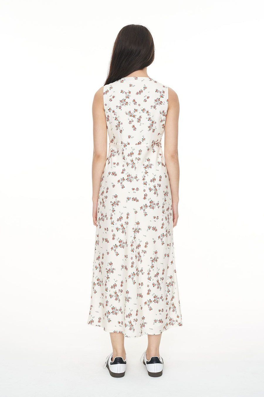 HUFFER LALISA CLEO MIDI DRESS - FLORAL - WILDROSE