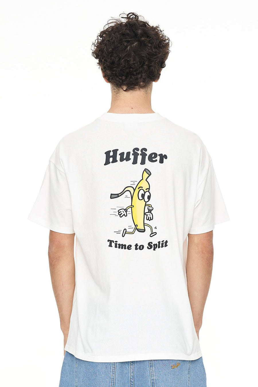 HUFFER BLOCK TEE 220/SPLITTY TIME - CHALK - WILDROSE