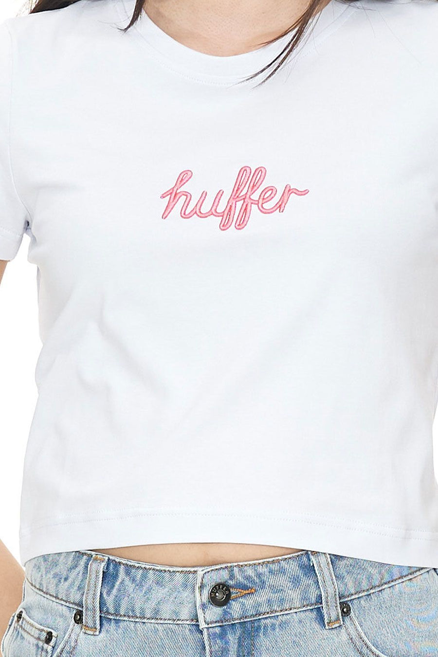 HUFFER BABY TEE/LINK UP - WHITE - WILDROSE