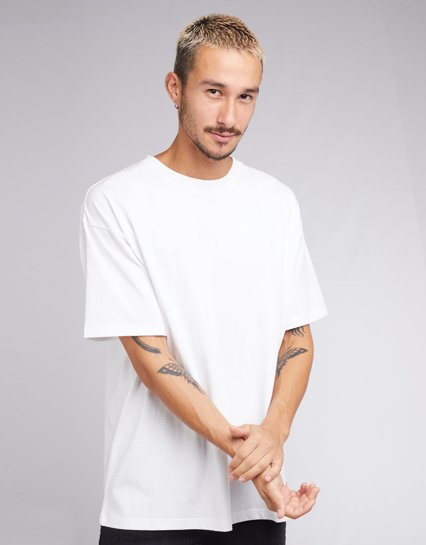 SILENT THEORY OVERSIZED TEE - WHITE