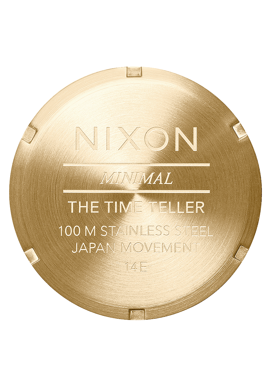 NIXON TIME TELLER WATCH - ALL LIGHT GOLD/COBALT - WILD ROSE