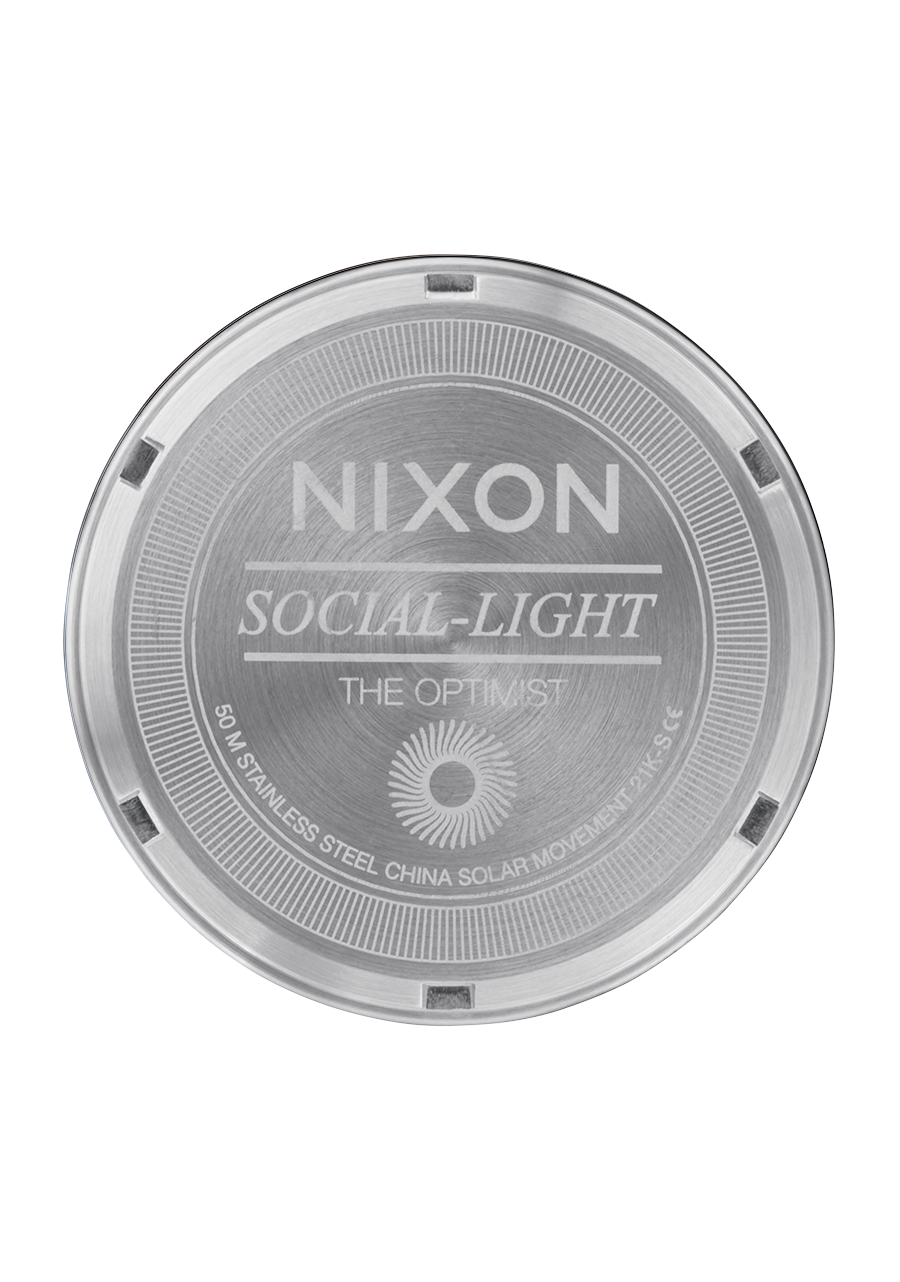NIXON OPTIMIST WATCH - SILVER/ MOTHER OF PEARL - WILD ROSE